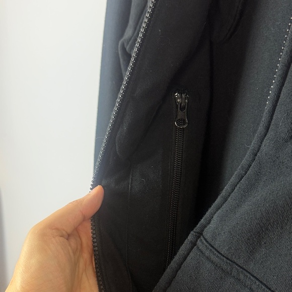 Baubax Cotton Blend Black Travel Zip Up Jacket Size Large - Picture 11 of 15